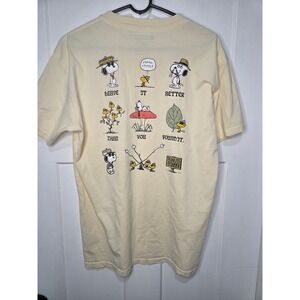 Parks Project Peanuts Snoopy Leave It Better Pocket T-Shirt Cream Mens Large